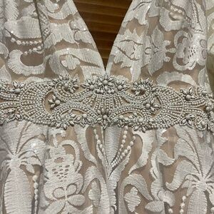 Mac Duggal 66334H Dress Ivory/Nude size 16